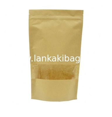 Stand up Ziplock Biodegradable printed kraft paper bags for underwear packing supplier