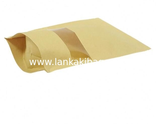Stand up Ziplock Biodegradable printed kraft paper bags for underwear packing supplier