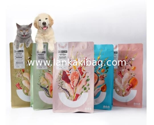 Custom Printing Flat Bottom Aluminium Foil Ziplock Bag for food supplier