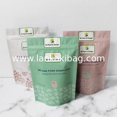 Custom printing Stand up aluminium foil laminated pouches with Ziplock supplier