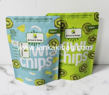 Custom printing Stand up aluminium foil laminated pouches with Ziplock supplier