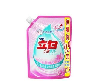 Eco-friendly custom aluminum foil liquid detergent  Plastic spout pouch wholesale supplier