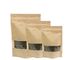 Zipper Custom Printing Heat Sealing Kraft Paper Bags With Window For Tea supplier