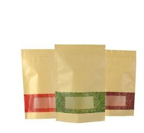 Bun Coffee 100g resealable zipper stand up foil lined kraft paper coffee bag with valve supplier