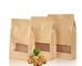 Laminated Material Doypack Pouch Stand Up Kraft Paper Bags/ Heat Seal Zipper Paper Packaging Bag supplier
