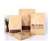 kraft paper bag with clear window with zipper stand up kraft paper bag zipper paper bag supplier