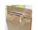 Kraft paper bags lined aluminum foil stand up pouch with zipper pet food bag supplier