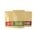 New Design Eco-friendly Resealable Zipper Kraft Paper Food Packaging Bags supplier