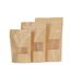 reusable stand up zipper Brown toast kraft bread packing paper bags supplier