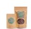 Food grade colorful kraft paper plastic flat bottom zipper packaging bag for Cookie supplier