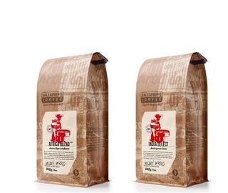 customized printing stand up pouch foil lined natural kraft paper bags 16oz with valve supplier