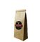 customized printing stand up pouch foil lined natural kraft paper bags 16oz with valve supplier