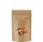High Quality Custom Printed Flat Bottom Stand Up Kraft Paper Bags Food Packaging With Window And k supplier
