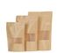 Printing 250g food k stand up kraft paper bag with zipper and valve supplier