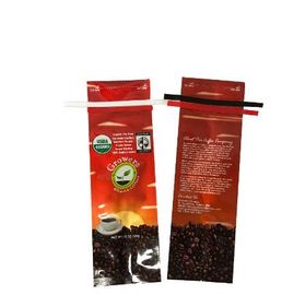 Full Printing Aluminum foil laminated side gusset coffee bag with valve , plastic coffee bag with coffee design supplier