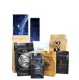 Full Printing Aluminum foil laminated side gusset coffee bag with valve , plastic coffee bag with coffee design supplier