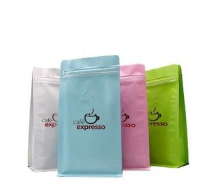 coffee bag /al foil standing zipper bag with valve wholesale packaging bag manufacturer supplier