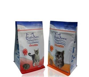 Flexible Packaging Custom Printing Plastic Cat Pet Food Stand Up Zipper Pouch With Zip Lock supplier