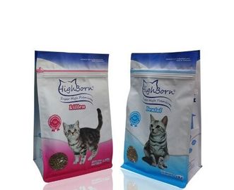 Flexible Packaging Custom Printing Plastic Cat Pet Food Stand Up Zipper Pouch With Zip Lock supplier