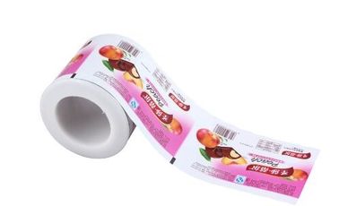 Plastic Food Wrapping Film / Custom Printing Sachet Packaging roll film / Red Plastic Film Roll supplier