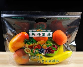 Customized Printing OPP Zipper Gusset Poly Bags with 1kg 2kg 3kg 5kg Vegetables and Fruits Packing supplier