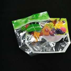 High quality Custom printed grape packaging plastic PP k bag with hole punch supplier