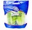 8 Colors Printing Plastic opp reusable zip lock frozen lettuce fresh vegetable packaging bag with holes supplier