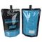 custom printing stand up pouch glossy plastic spout doypack liquid hair lotion packaging bag supplier