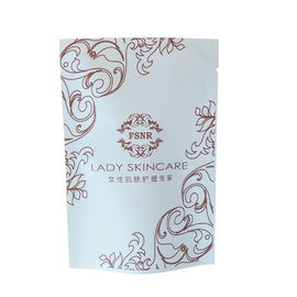 Heat Seal Customized Printed Aluminum Foil Facial Mask Packaging Bags With Tear Notch supplier