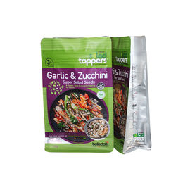 Colorful Stand up k plastic aluminum foil food grade resealable Plastic Flat Bottom Bags supplier