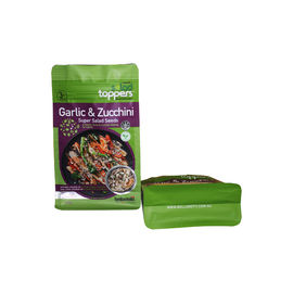Colorful Stand up k plastic aluminum foil food grade resealable Plastic Flat Bottom Bags supplier