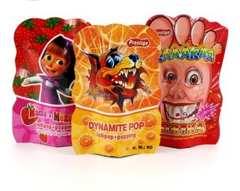 Food grade Bottom gusset Printed Heat Seal shape Plastic Bag For Candy Packing supplier