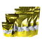 Stand Up Mylar Bags Gold Aluminum Foil Doypack with  Clear Window and Zip Lock supplier
