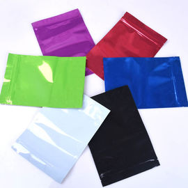 Colorful Mylar k Bag Smell Proof Food Storage Metallic Foil Airtight Bags Plastic Candy Packaging Pouch Flat Heat supplier