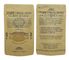 Wholesale Biodegradable Zipper Brown Kraft Paper Bags Tea/Food Packaging Stand Up Paper k Bag supplier