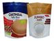 Food packaging bag oatmeal packaging with plastic zipper bag supplier