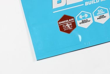 Custom large aluminum foil k pouch packaging mylar foil bags with die-cut handle supplier