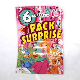 Custom printed middle sealed aluminum foil plastic toy packaging bag with hanger hole supplier