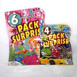 Custom printed middle sealed aluminum foil plastic toy packaging bag with hanger hole supplier