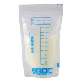 Breast Milk Storage Bags stand up Triple Zipper Plastic bag moisture proof supplier