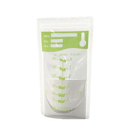 Breast Milk Storage Bags stand up Triple Zipper Plastic bag moisture proof supplier