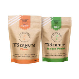 Free samples available biodegradable feature and plastic material kraft paper stand up zipper coffee tea bags supplier