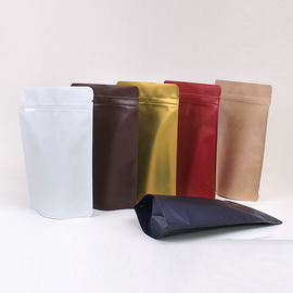 Eco-frendly resealable 8oz 16oz 32oz aluminum foil flat bottom coffee bean packaging plastic Zipper bag with Valve supplier