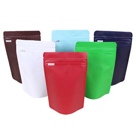 Eco-frendly resealable 8oz 16oz 32oz aluminum foil flat bottom coffee bean packaging plastic Zipper bag with Valve supplier
