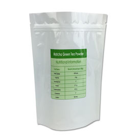 resealable aluminum foil zip lock stand up green coffee tea bag supplier