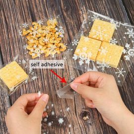 300 PIECES SELF-ADHESIVE PLASTIC CELLOPHANE TREAT BAGS FOR PACKAGING CANDY supplier