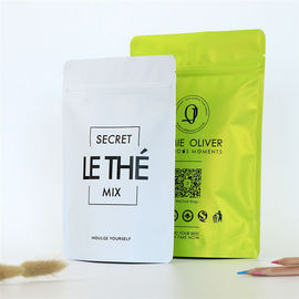 Printing customized aluminum foil seal zip lock plastic bag for coffee/tea supplier
