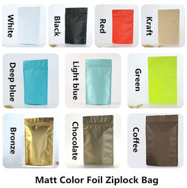 Printing customized aluminum foil seal zip lock plastic bag for coffee/tea supplier