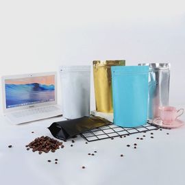 Multi-color Zip Lock Laminated Aluminum Foil Stand Up Pouch Bag For Coffee Packaging supplier