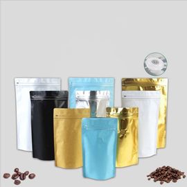 Multi-color Zip Lock Laminated Aluminum Foil Stand Up Pouch Bag For Coffee Packaging supplier